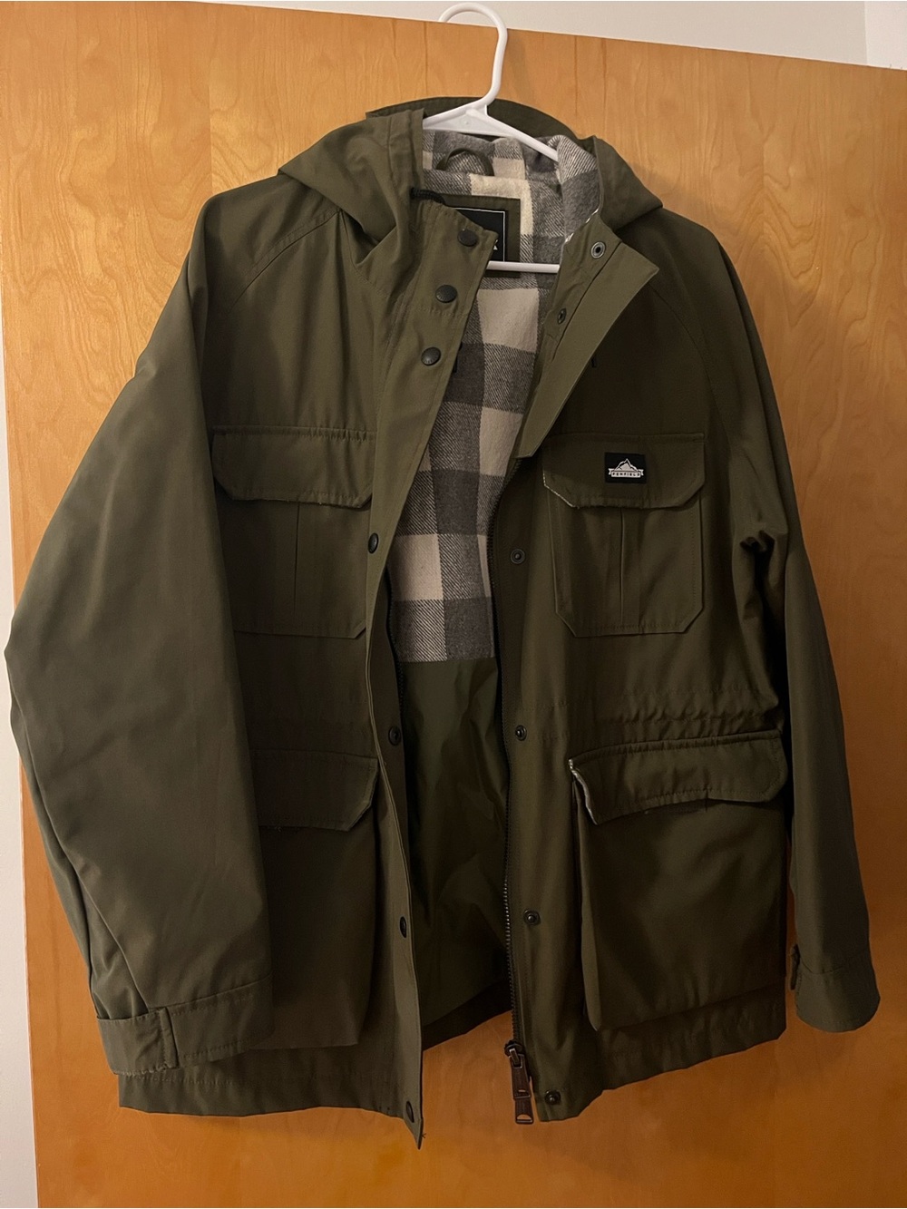 Penfield x Madewell Olive Green Hooded Field Jacket